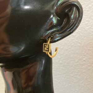 FF Gold Logo Earrings